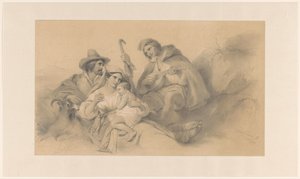 Paisanos que descansan de Cornelis Kruseman