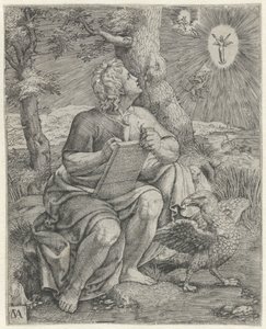 El evangelista Juan
Los cuatro evangelistas (título de la serie) de Cornelis Massijs