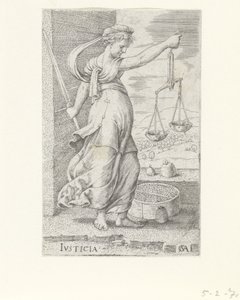 Justicia Justicia (título sobre objeto) Las virtudes (título de la serie)
