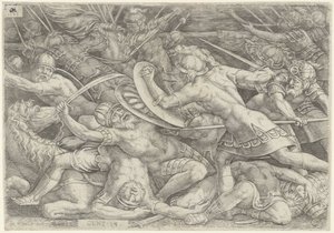Batalla de Abraham contra Chedorlaomer de Cornelis Massijs