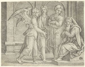 Tobías y el ángel en Tobías y Ana Historia de Tobías (título de la serie)