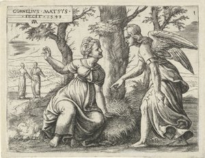 Predicción del nacimiento de Sansón Historia de Sansón (título de la serie) de Cornelis Massijs