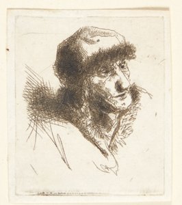 Anciana con sombrero de piel de Cornelis Pietersz Bega