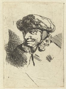 Anciana con sombrero de piel de Cornelis Pietersz. Bega