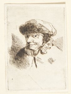Anciana sonriente con sombrero de piel de Cornelis Pietersz Bega
