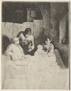 La madre sentada en una posada de Cornelis Pietersz Bega