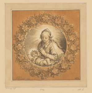 María con el Niño Jesús de Cornelis Ploos van Amstel (signed by artist)