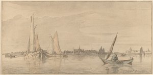 Río con ciudad de Cornelis Ploos van Amstel