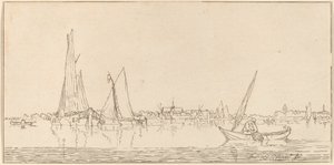 Río con ciudad de Cornelis Ploos van Amstel