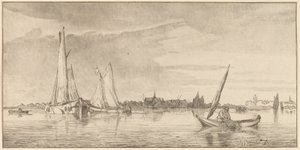 Río con Ciudad de Cornelis Ploos van Amstel