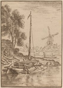 Río Serpenteante de Cornelis Ploos van Amstel after Herman Saftleven