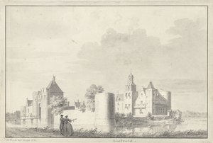 Castillo de Liesveld cerca de Groot-Ammers en Alblasserwaard