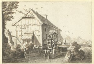 Molino de agua de Cornelis Saftleven (attributed to)
