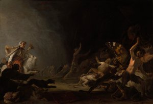 Un aquelarre, c. 1650 de Cornelis Saftleven