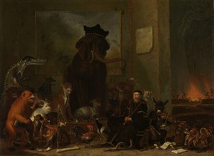 Sátira sobre el juicio de Johan van Oldenbarneveldt de Cornelis Saftleven