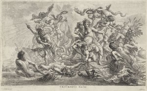 Alegoría op de vrede Triunfo de la paz (título sobre el objeto) de Cornelis Schut (I)