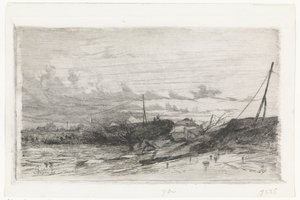 Brecha de dique en Arnhem, 1855 de Cornelis Springer