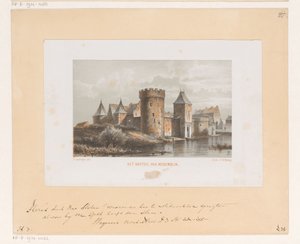 Castillo de Medemblik Castillo de Medemblik (título sobre el objeto) de Cornelis Springer