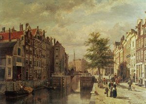 El Canal de los Mártires (De Martelaarsgracht) de Cornelis Springer