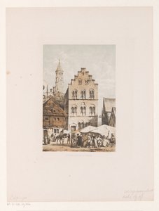 casas del siglo XII Casas Steene del siglo XII (título sobre el objeto) de Cornelis Springer