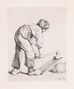 el partidor de troncos Cuarta suite (título de la serie) de Cornelis Steffelaar