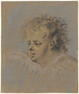 Cabeza de ángel con alas de Cornelis Troost