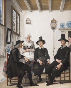 Saartje Jans es pedida en matrimonio, 1738 de Cornelis Troost
