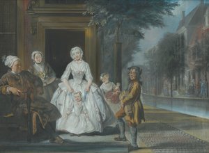 El organillero, 1743 de Cornelis Troost