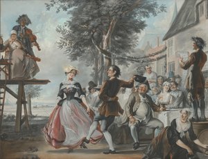 La boda de Kloris y Roosje de Cornelis Troost