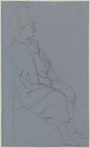 Curandero sentado, perfil a la derecha de Cornelis Troost