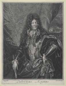 Rey Luis XIV de Francia (grabado) de Cornelis Vermeulen