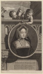 Catalina de Aragón de Cornelis Vermeulen after Adriaen van der Werff