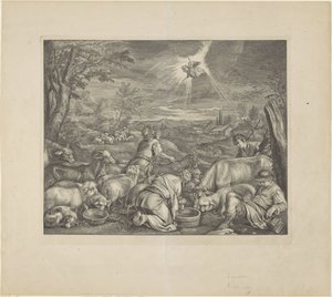Abraham parte para Siquem / Anunciación a los pastores Biblia real (título de la serie)