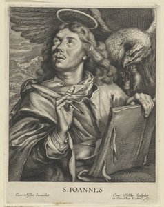 el evangelista juan S. IOANNES (título sobre objeto) Vier Evangelisten (título de la serie)