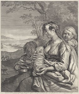 Heidi Prometo que cuanto más rico más pobre (...) las palabras que di (título sobre objeto) de Cornelis Visscher (II)