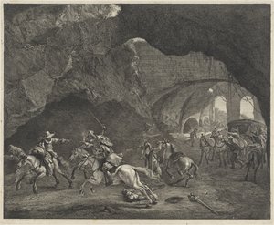 Disparo durante un robo de Cornelis Visscher (II)