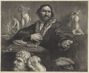 Retrato del coleccionista Andrea Odoni Portret de Andrea Odoni