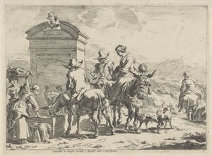 lugar de descanso Paisajes (título de la serie) de Cornelis Visscher (II)