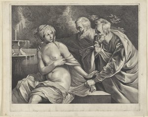 Susana y los ancianos de Cornelis Visscher (II)