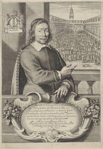 Tarjeta de visita de Johannes de Paep de Cornelis Visscher (II)