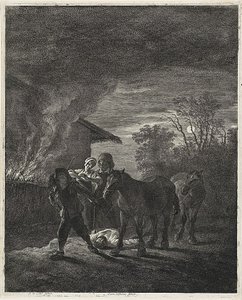 Una escena a la luz de la luna