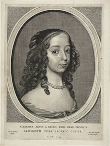 Albertina Inés, princesa de Orange Nassau, de Nueve retratos de Cornelis Visscher