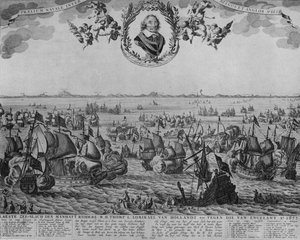 Batalla de Scheveningen de Cornelis Visscher