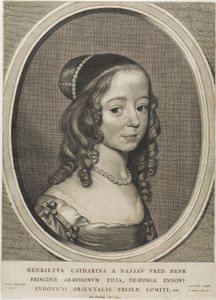 Henrietta Catharina, princesa de Orange Nassau, de Nueve retratos de Cornelis Visscher