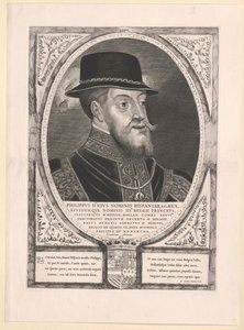Rey de España Felipe II (impresión) de Cornelis Visscher