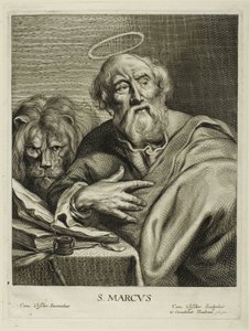 San Marcos, de Los cuatro evangelistas de Cornelis Visscher