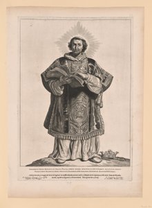 San Werenfridus, de Santos de los Países Bajos del Norte y del Sur de Cornelis Visscher