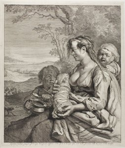 La mujer bohemia de Cornelis Visscher