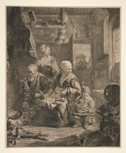 La mujer de los panqueques de Cornelis Visscher
