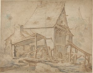 Un viejo molino de agua de Cornelis Willaerts